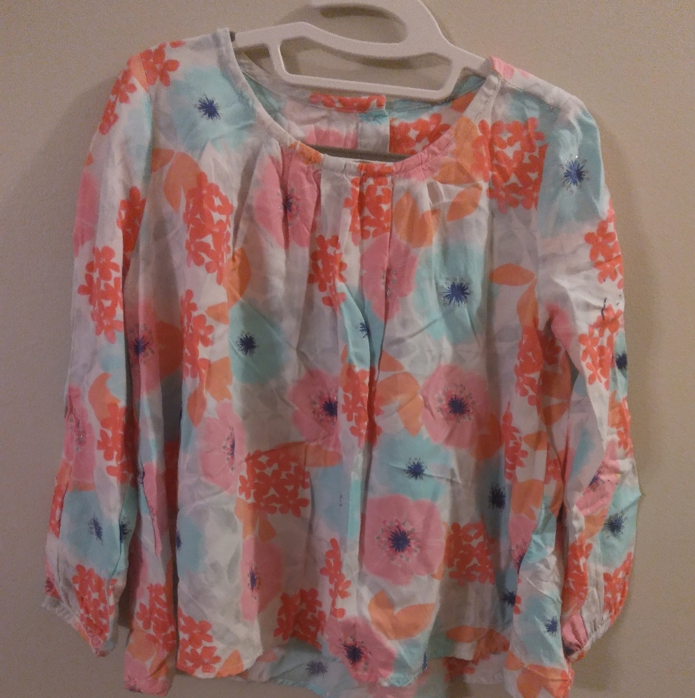 🔴3/$10🔴Gymboree  girls sz 6 flower 🌸 blouse, perfect for Spring